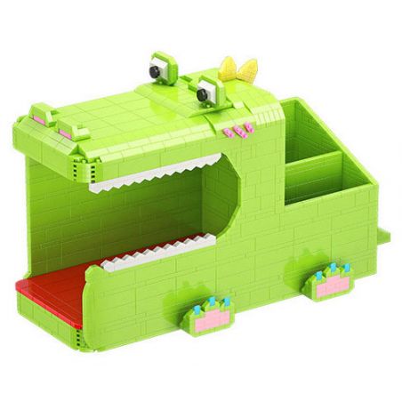 MOYU BLOCK MY97033 97033 non  HỘP ĐỰNG KHĂN GIẤY CÁ SẤU bộ đồ chơi xếp lắp ráp ghép mô hình Storage TISSUE BOX 1101 khối