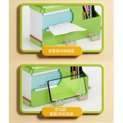 MOYU BLOCK MY97033 97033 non  HỘP ĐỰNG KHĂN GIẤY CÁ SẤU bộ đồ chơi xếp lắp ráp ghép mô hình Storage TISSUE BOX 1101 khối