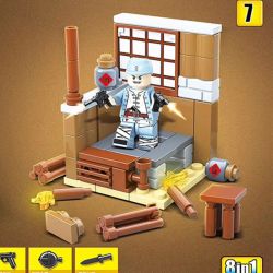 QuanGuan 100106 Quan Guan 100106 non  CHIẾN TRANH ĐƯỜNG HẦM 8 TỔ HỢP bộ đồ chơi xếp lắp ráp ghép mô hình Movie & Game TUNNEL WARFARE Phim Và Trò Chơi 625 khối