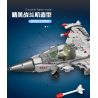 QIAO LE TONG 1517 non  MÁY BAY CHIẾN ĐẤU F-15 bộ đồ chơi xếp lắp ráp ghép mô hình Military Army F-15 CARRIER BASED WARPLANE Quân Sự Bộ Đội 411 khối