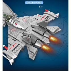 QIAO LE TONG 1517 non  MÁY BAY CHIẾN ĐẤU F-15 bộ đồ chơi xếp lắp ráp ghép mô hình Military Army F-15 CARRIER BASED WARPLANE Quân Sự Bộ Đội 411 khối