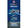 QIAO LE TONG 1516 non  MÁY BAY CHIẾN ĐẤU F-14 bộ đồ chơi xếp lắp ráp ghép mô hình Military Army F-14 CARRIER BASED WARPLANE Quân Sự Bộ Đội 419 khối
