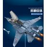 QIAO LE TONG 1516 non  MÁY BAY CHIẾN ĐẤU F-14 bộ đồ chơi xếp lắp ráp ghép mô hình Military Army F-14 CARRIER BASED WARPLANE Quân Sự Bộ Đội 419 khối