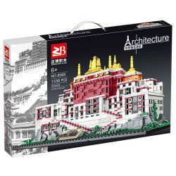 MASAHIRO 8069 non  CUNG ĐIỆN POTALA Ở LHASA TÂY TẠNG TRUNG QUỐC bộ đồ chơi xếp lắp ráp ghép mô hình Buildings POTALA PALACE 1336 khối