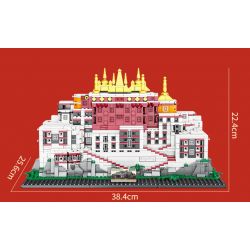 MASAHIRO 8069 non  CUNG ĐIỆN POTALA Ở LHASA TÂY TẠNG TRUNG QUỐC bộ đồ chơi xếp lắp ráp ghép mô hình Buildings POTALA PALACE 1336 khối
