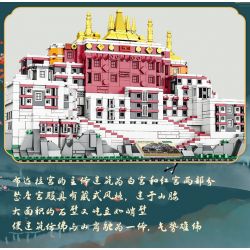 MASAHIRO 8069 non  CUNG ĐIỆN POTALA Ở LHASA TÂY TẠNG TRUNG QUỐC bộ đồ chơi xếp lắp ráp ghép mô hình Buildings POTALA PALACE 1336 khối