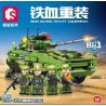 SEMBO 1325 1326 1327 1320 1321 1322 1323 1324 non  THIẾT BỊ HẠNG NẶNG MÁU SẮT XE TẤN CÔNG ĐỔ BỘ ZTD-05 8 TỔ HỢP bộ đồ chơi xếp lắp ráp ghép mô hình Military Army IRON BLOOD HEAVY EQUIPMENT Quân Sự Bộ Đội 824 khối