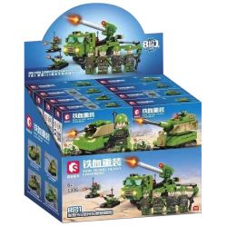 SEMBO 1336 1337 1338 1339 1340 1341 1342 1343 non  THIẾT BỊ HẠNG NẶNG IRON-BLOOD PHÁO GẮN TRÊN XE 155MM MỚI 8 TỔ HỢP bộ đồ chơi xếp lắp ráp ghép mô hình Iron Blood Heavy Equipment Đặc Nhiệm Máu Và Sắt 310 khối