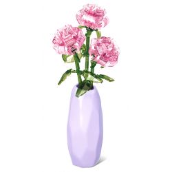 SEMBO 611066 non  CỬA HÀNG HOA HỒNG PHA LÊ bộ đồ chơi xếp lắp ráp ghép mô hình Flowers 261 khối