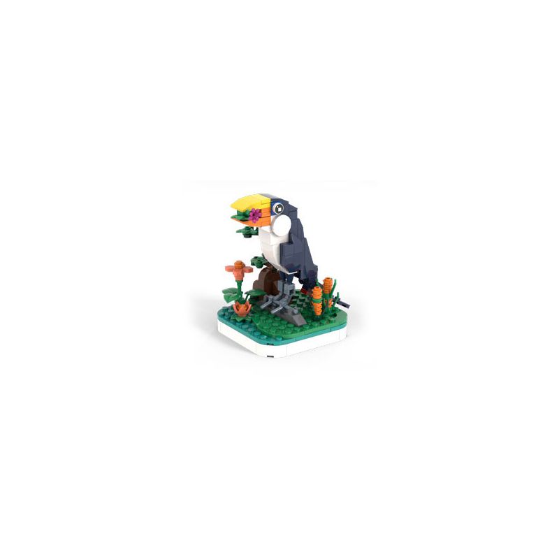 WANGE LIGAO DR.LUCK 1610 non  CHIM QUÁI THÚ TUYỆT VỜI TOUCAN bộ đồ chơi xếp lắp ráp ghép mô hình WONDERFUL ANIMALS TOUCAN 141 khối