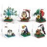 WANGE LIGAO DR.LUCK 1607 non  CHIM QUÁI THÚ TUYỆT VỜI CON CÔNG bộ đồ chơi xếp lắp ráp ghép mô hình WONDERFUL ANIMALS PEACOCK 177 khối