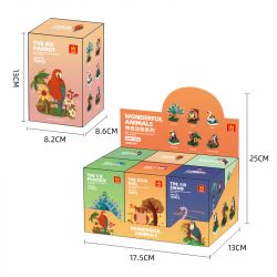 WANGE LIGAO DR.LUCK 1607 non  CHIM QUÁI THÚ TUYỆT VỜI CON CÔNG bộ đồ chơi xếp lắp ráp ghép mô hình WONDERFUL ANIMALS PEACOCK 177 khối