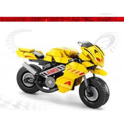 ACHKO 30029 non  RỒNG VÀNG KHOA HỌC VIỄN TƯỞNG bộ đồ chơi xếp lắp ráp ghép mô hình Motorcycle Motorbike Xe Hai Bánh 306 khối