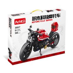 ACHKO 30017 non  XE MÁY CÔNG NGHỆ ĐỎ bộ đồ chơi xếp lắp ráp ghép mô hình  Kỹ Thuật Công Nghệ Cao Mô Hình Phương Tiện 566 khối