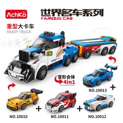 ACHKO 10010 non  XE NỔI TIẾNG THẾ GIỚI PORSCHE 911 bộ đồ chơi xếp lắp ráp ghép mô hình Creator 3 In 1 Sáng Tạo Với 3 Mẫu 156 khối