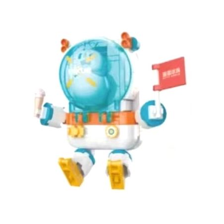 JAKI XWZB-23017 23017 XWZB23017 non  SNOW KING AEROSPACE PHI HÀNH GIA SIÊU NGỌT NGÀO bộ đồ chơi xếp lắp ráp ghép mô hình