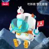 JAKI XWZB-23017 23017 XWZB23017 non  SNOW KING AEROSPACE PHI HÀNH GIA SIÊU NGỌT NGÀO bộ đồ chơi xếp lắp ráp ghép mô hình