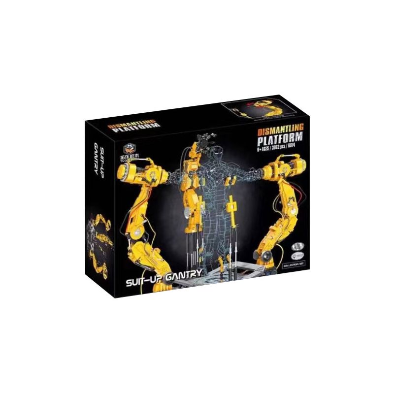 THULE 6014 non  NỀN TẢNG THÁO DỠ GIÁP IRON MAN bộ đồ chơi xếp lắp ráp ghép mô hình Marvel Super Heroes DISMANTLING PLATFORM Siêu Anh Hùng Marvel 3062 khối