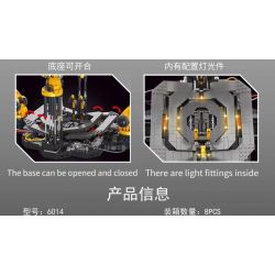 THULE 6014 non  NỀN TẢNG THÁO DỠ GIÁP IRON MAN bộ đồ chơi xếp lắp ráp ghép mô hình Marvel Super Heroes DISMANTLING PLATFORM Siêu Anh Hùng Marvel 3062 khối