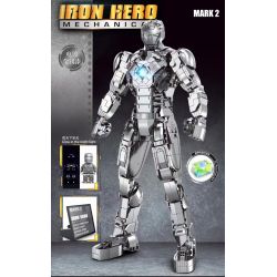 THULE 6016 non  NGƯỜI SẮT MARK II bộ đồ chơi xếp lắp ráp ghép mô hình Marvel Super Heroes IRON HERO Siêu Anh Hùng Marvel 1168 khối