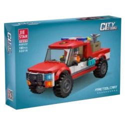 JIESTAR 52019 non  THÀNH PHỐ TOÀN CẦU XE CỨU HỎA bộ đồ chơi xếp lắp ráp ghép mô hình City FIRE TOOL CART 180 khối