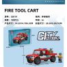 JIESTAR 52019 non  THÀNH PHỐ TOÀN CẦU XE CỨU HỎA bộ đồ chơi xếp lắp ráp ghép mô hình City FIRE TOOL CART 180 khối