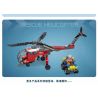 JIESTAR 52018 non  UNIVERSAL CITY TRỰC THĂNG CỨU HỘ bộ đồ chơi xếp lắp ráp ghép mô hình RESCUE HELICOPTER Thành Phố 180 khối