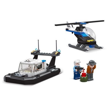 JIESTAR 54109 non  THÀNH PHỐ VŨ TRỤ MANHUNT bộ đồ chơi xếp lắp ráp ghép mô hình City PURSUIT 130 khối