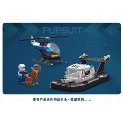 JIESTAR 54109 non  THÀNH PHỐ VŨ TRỤ MANHUNT bộ đồ chơi xếp lắp ráp ghép mô hình City PURSUIT 130 khối