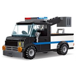 JIESTAR 54108 non  UNIVERSAL CITY XE CỨU HỘ NÂNG CỦA CẢNH SÁT bộ đồ chơi xếp lắp ráp ghép mô hình POLICE LIFE RESCUE VEHICLE Thành Phố 148 khối