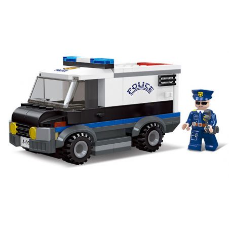 JIESTAR 54106 non  THÀNH PHỐ VŨ TRỤ XE CẢNH SÁT bộ đồ chơi xếp lắp ráp ghép mô hình City COMMAND POLICE CAR 122 khối