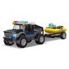 JIESTAR 54105 non  UNIVERSAL CITY VẬN CHUYỂN THUYỀN BƠM HƠI CỦA CẢNH SÁT bộ đồ chơi xếp lắp ráp ghép mô hình HOVERCRAFT FOR POLICE TRANSPORT Thành Phố 135 khối