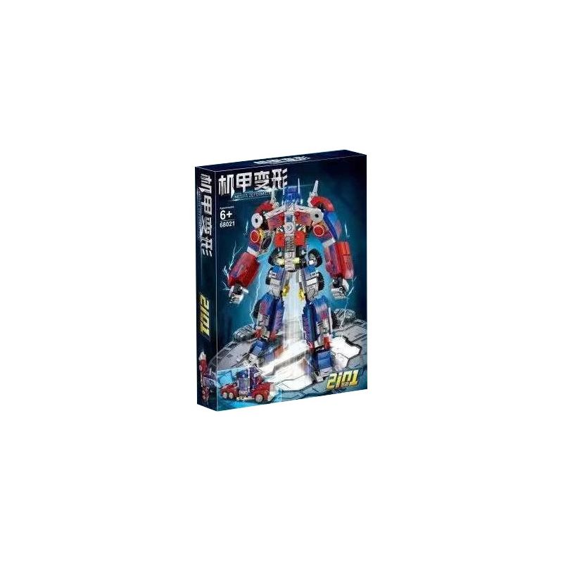 68021 non  CƠ KHÍ CHUYỂN ĐỔI OPTIMUS PRIME bộ đồ chơi xếp lắp ráp ghép mô hình Movie & Game MECHA DEFORMATION Phim Và Trò Chơi