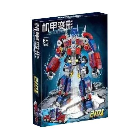 68021 non  CƠ KHÍ CHUYỂN ĐỔI OPTIMUS PRIME bộ đồ chơi xếp lắp ráp ghép mô hình Movie & Game MECHA DEFORMATION Phim Và Trò Chơi