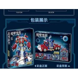 68021 non  CƠ KHÍ CHUYỂN ĐỔI OPTIMUS PRIME bộ đồ chơi xếp lắp ráp ghép mô hình Movie & Game MECHA DEFORMATION Phim Và Trò Chơi