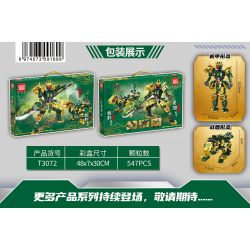 GAOMISI T3072 3072 non  CƠ KHÍ VÀ QUÁI THÚ GIỚI CỦA VÕ THÁNH QUAN VŨ bộ đồ chơi xếp lắp ráp ghép mô hình 547 khối