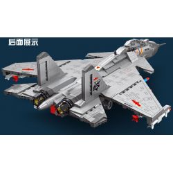 LWCK 90085 non  MÁY BAY CHIẾN ĐẤU J-15 bộ đồ chơi xếp lắp ráp ghép mô hình Military Army J15 FIGHTER AIRCRAFT Quân Sự Bộ Đội 2151 khối