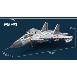 LWCK 90085 non  MÁY BAY CHIẾN ĐẤU J-15 bộ đồ chơi xếp lắp ráp ghép mô hình Military Army J15 FIGHTER AIRCRAFT Quân Sự Bộ Đội 2151 khối