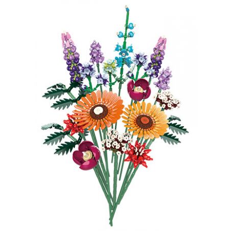 JAKI JK2679 2679 non  KỲ NGHỈ NẮNG bộ đồ chơi xếp lắp ráp ghép mô hình Flowers SUNSHINE HOLIDAY Hoa