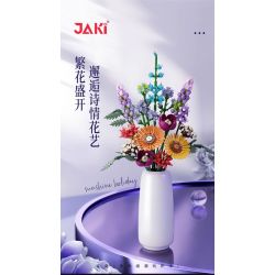 JAKI JK2679 2679 non  KỲ NGHỈ NẮNG bộ đồ chơi xếp lắp ráp ghép mô hình Flowers SUNSHINE HOLIDAY Hoa