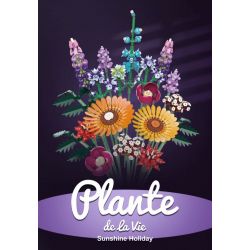 JAKI JK2679 2679 non  KỲ NGHỈ NẮNG bộ đồ chơi xếp lắp ráp ghép mô hình Flowers SUNSHINE HOLIDAY Hoa