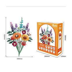 JAKI JK2679 2679 non  KỲ NGHỈ NẮNG bộ đồ chơi xếp lắp ráp ghép mô hình Flowers SUNSHINE HOLIDAY Hoa