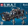 MASAHIRO 9097 non  SỞ CHỈ HUY CẢNH SÁT DA ĐEN SWAT bộ đồ chơi xếp lắp ráp ghép mô hình City SWAT COMMAND POST Thành Phố 775 khối