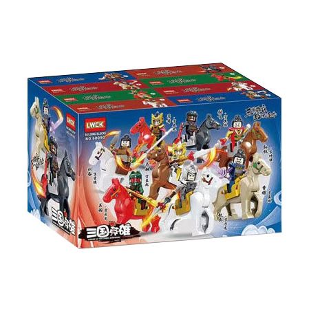 JI ZHIXING 82027 LWCK 60090 non  ANH HÙNG TAM QUỐC 8 MẪU bộ đồ chơi xếp lắp ráp ghép mô hình Three Kingdoms LEGEND OF THE THREE KINGDOMS Tam Quốc Diễn Nghĩa