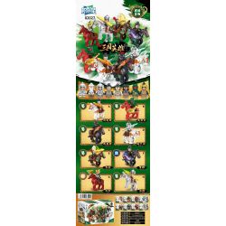 JI ZHIXING 82027 LWCK 60090 non  ANH HÙNG TAM QUỐC 8 MẪU bộ đồ chơi xếp lắp ráp ghép mô hình Three Kingdoms LEGEND OF THE THREE KINGDOMS Tam Quốc Diễn Nghĩa