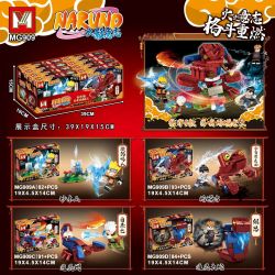 MG 909 non  NARUTO WILL TRÙM CÓC 4 KẾT HỢP bộ đồ chơi xếp lắp ráp ghép mô hình Movie & Game NARUNO Phim Và Trò Chơi 350 khối