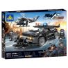Kazi KY67286 67286 non  LỰC LƯỢNG SWAT SIÊU XE CHỐNG CHÁY NỔ GT-R bộ đồ chơi xếp lắp ráp ghép mô hình City Thành Phố 451 khối
