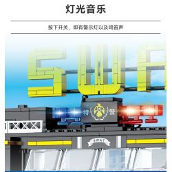 Kazi KY67292 67292 non  LỰC LƯỢNG SWAT TRỤ SỞ bộ đồ chơi xếp lắp ráp ghép mô hình Super Police Force Siêu Cảnh Sát 1238 khối