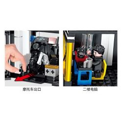 Kazi KY67292 67292 non  LỰC LƯỢNG SWAT TRỤ SỞ bộ đồ chơi xếp lắp ráp ghép mô hình Super Police Force Siêu Cảnh Sát 1238 khối