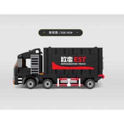 Kazi KY98269 98269 non  XE TẢI ĐÔNG LẠNH OMAN EST bộ đồ chơi xếp lắp ráp ghép mô hình City REFRIGERATED TRUCK Thành Phố 271 khối